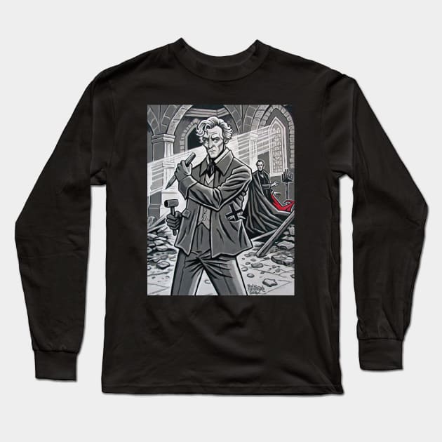 Van Helsing (Peter Cushing) Long Sleeve T-Shirt by Rainesz